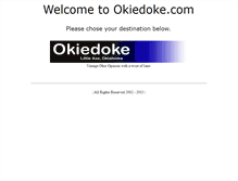 Tablet Screenshot of okiedoke.com